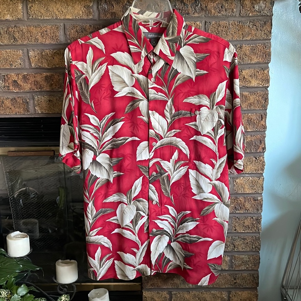 Croft & Borrow 100% rayon hawaiian shirt